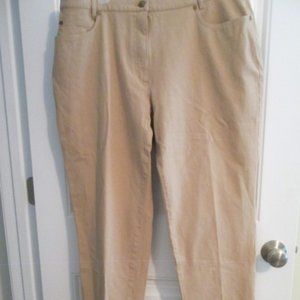 BIANCA Casual $165 Cotton Rich Light Beige Pants Slacks size 48(18 US) NWT